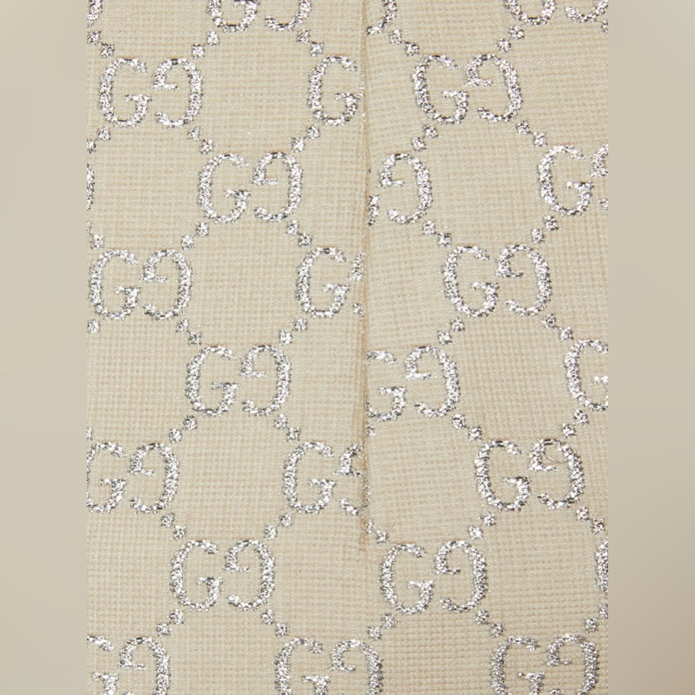 GUCCI light lamé GG mini skirt - Picture 5 of 10